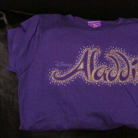 Aladdin Disney purple embellished T-shirt - Picture 4 of 4